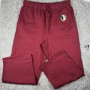 FSU FLORIDA STATE SEMINOLES SWEATPANTS MEN'S XXL RED BOCA CLASSICS NCAA DORM
